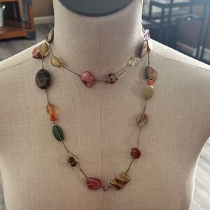 Lia Sophia Earthy Tones Beaded Necklace